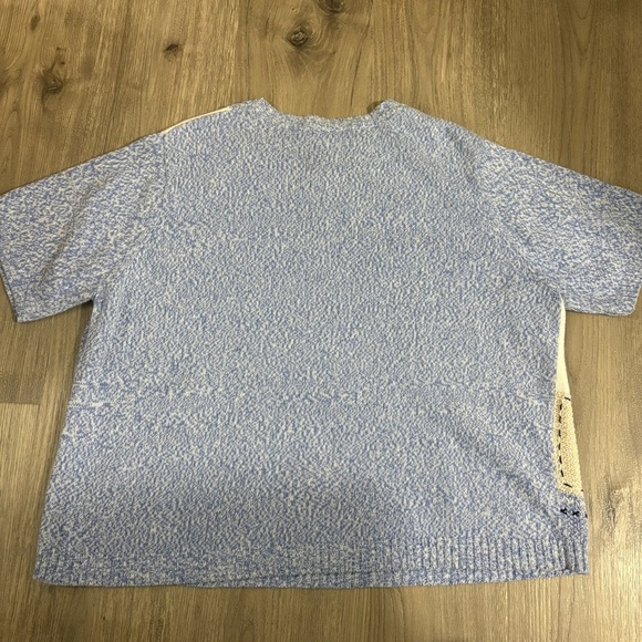 Vtg Koret Nautical Lighthouse Top Blue White Sailboat Embroidered Sz 1X Coastal - Picture 12 of 12